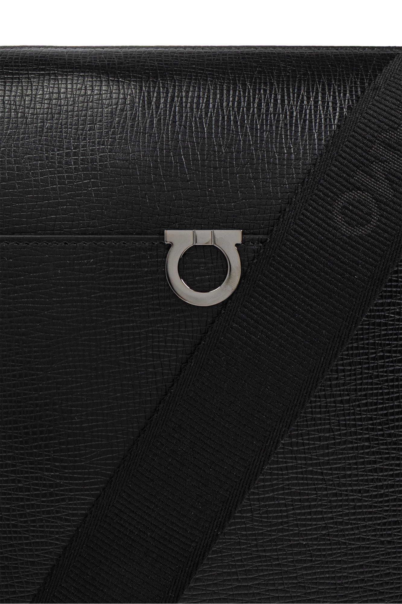 Ferragamo Leather Shoulder Bag ブラック Black Leather shoulder bag `Trading` FERRAGAMO - Vitkac Canada